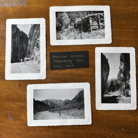 Willow Canyon Stansbury Mountains Original 1944 Photographs Tooele Miner’s Shack - Picture 1 of 12